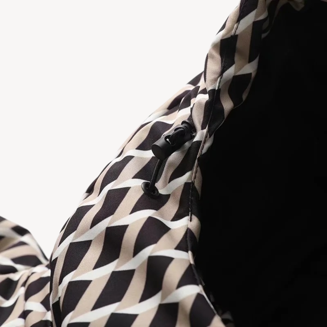 Damen Steppjacke mit Gürtel und Kapuze – Modische, Wasserabweisende Pufferjacke für Winter & Alltag