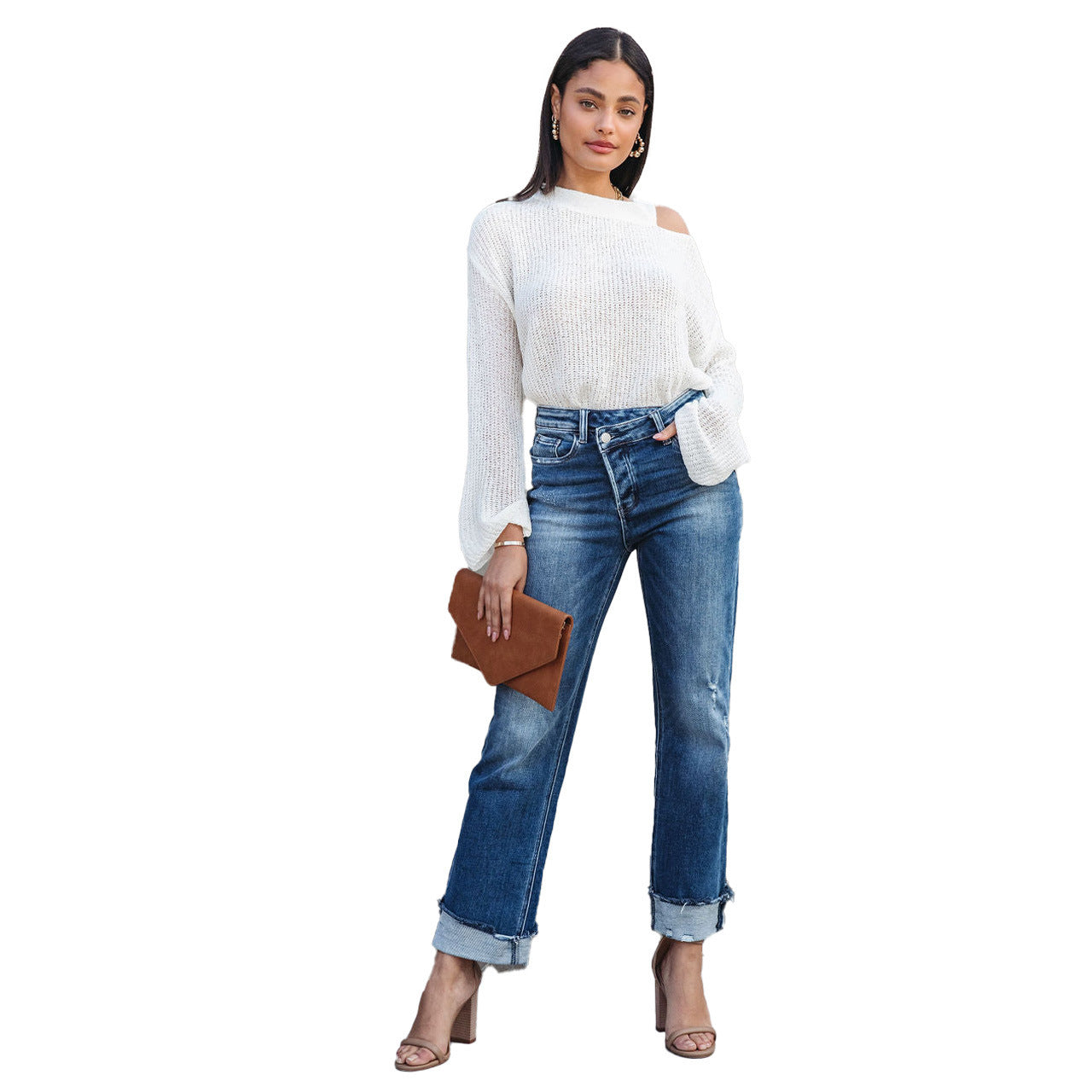 Audrey – Weite Damenjeans im Lässigen Stil