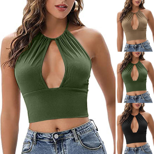 Karen – Sommerliches Damen-Top mit sexy Cut-Outs
