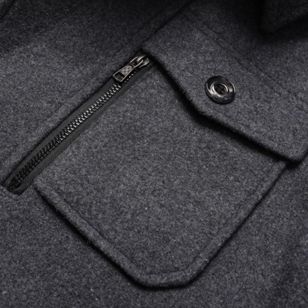 Herren Wintermantel Zweiteilig Elegant – Stilvoller Business & Freizeit Mantel für kalte Tage