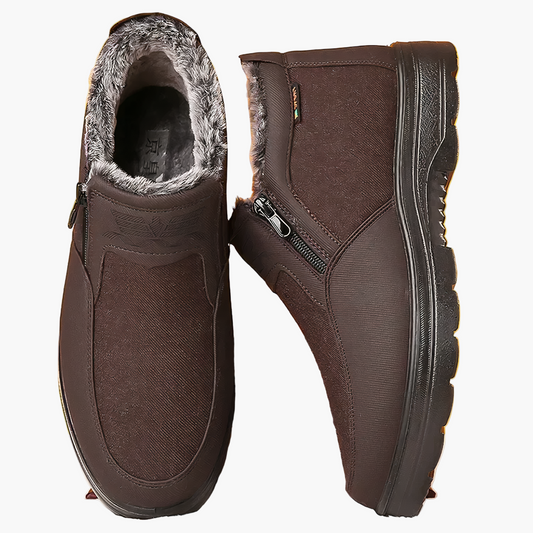 Herren Orthopädische Winterstiefel mit Warmfutter und Anti-Rutsch Sohle – Komfortable Alltags- & Outdoor-Schuhe