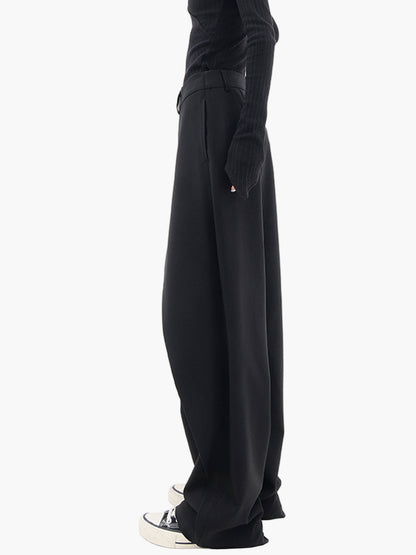 Damen Weite Wickelhose Modern Streetwear – Elegante Business & Freizeit Hose