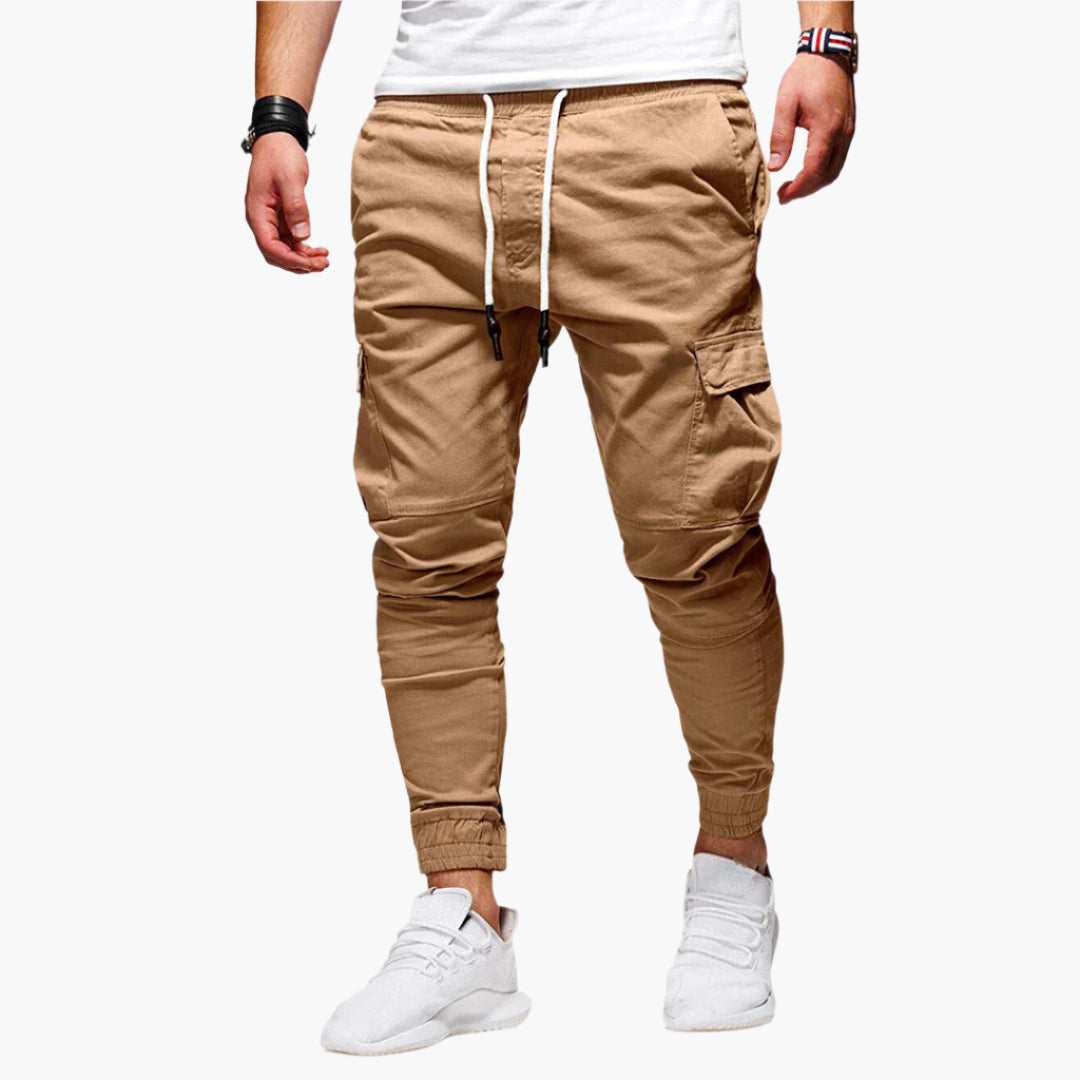 Herren Cargo Jogginghose – Moderne Freizeit- und Outdoor-Hose mit elastischem Bund und Taschen