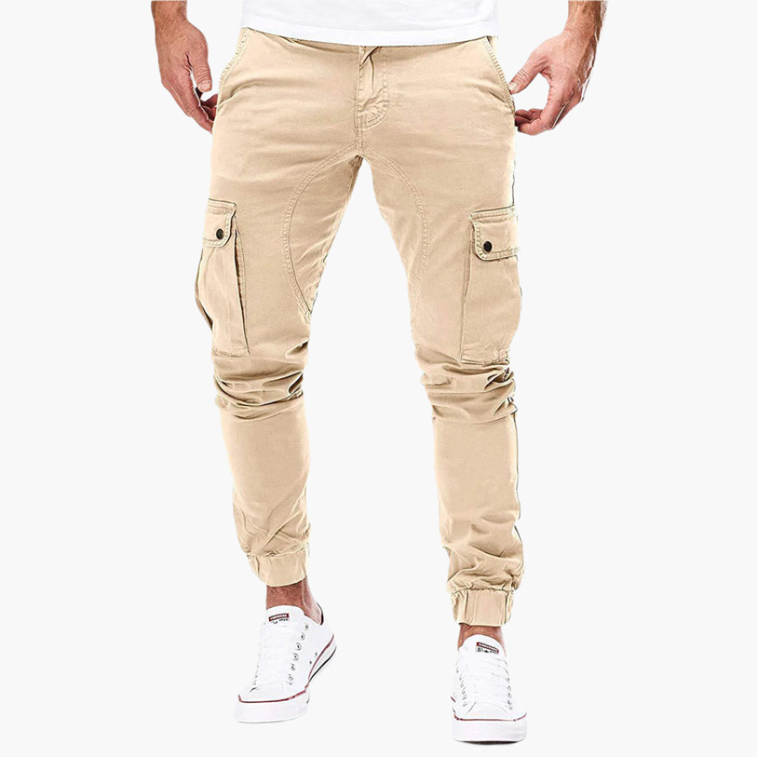 Herren Cargo Jogginghose – Moderne Freizeit- und Outdoor-Hose mit elastischem Bund und Taschen