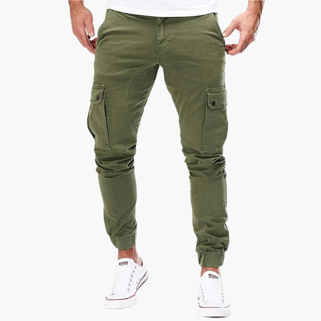 Herren Cargo Jogginghose – Moderne Freizeit- und Outdoor-Hose mit elastischem Bund und Taschen