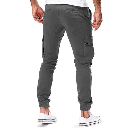 Herren Cargo Jogginghose – Moderne Freizeit- und Outdoor-Hose mit elastischem Bund und Taschen