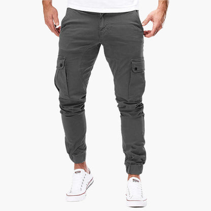 Herren Cargo Jogginghose – Moderne Freizeit- und Outdoor-Hose mit elastischem Bund und Taschen