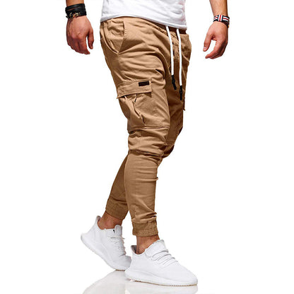 Herren Cargo Jogginghose – Moderne Freizeit- und Outdoor-Hose mit elastischem Bund und Taschen