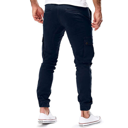 Herren Cargo Jogginghose – Moderne Freizeit- und Outdoor-Hose mit elastischem Bund und Taschen
