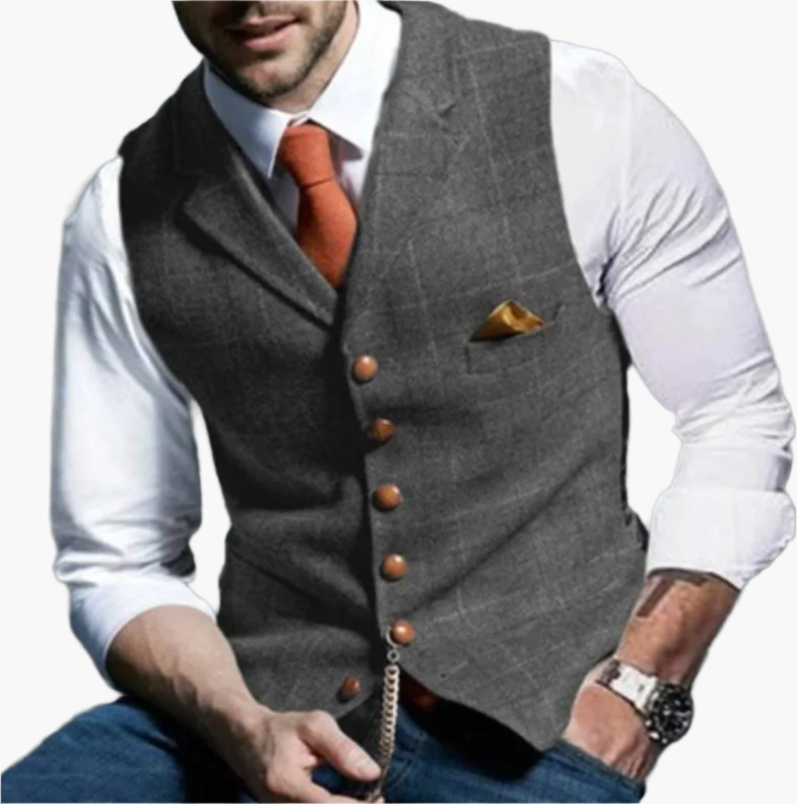 Herren Vintage Weste – Eleganter Klassiker für Business und Freizeit