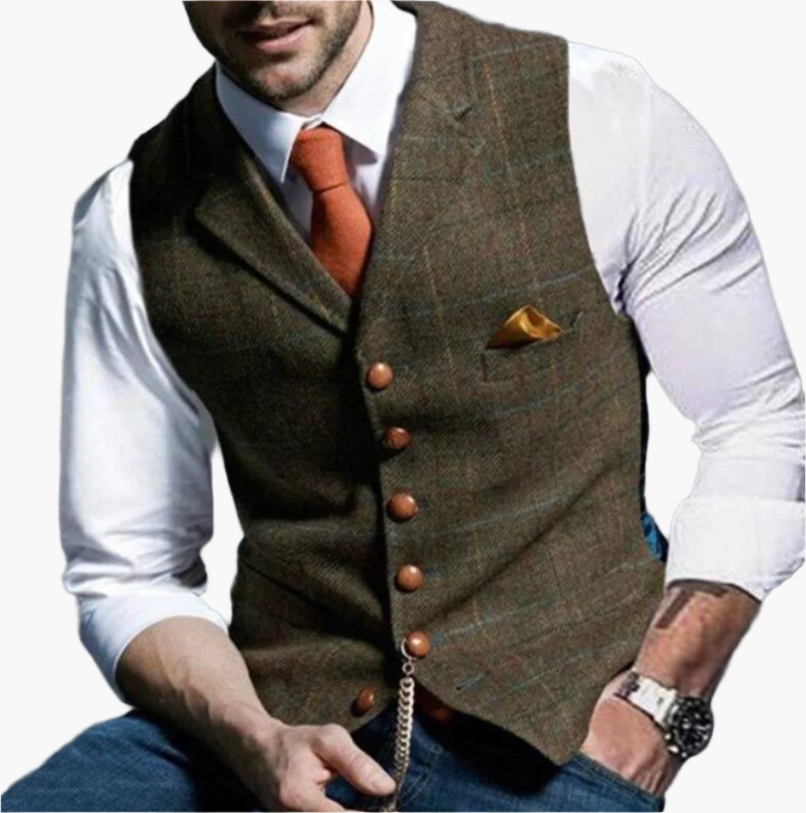 Herren Vintage Weste – Eleganter Klassiker für Business und Freizeit
