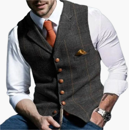Herren Vintage Weste – Eleganter Klassiker für Business und Freizeit