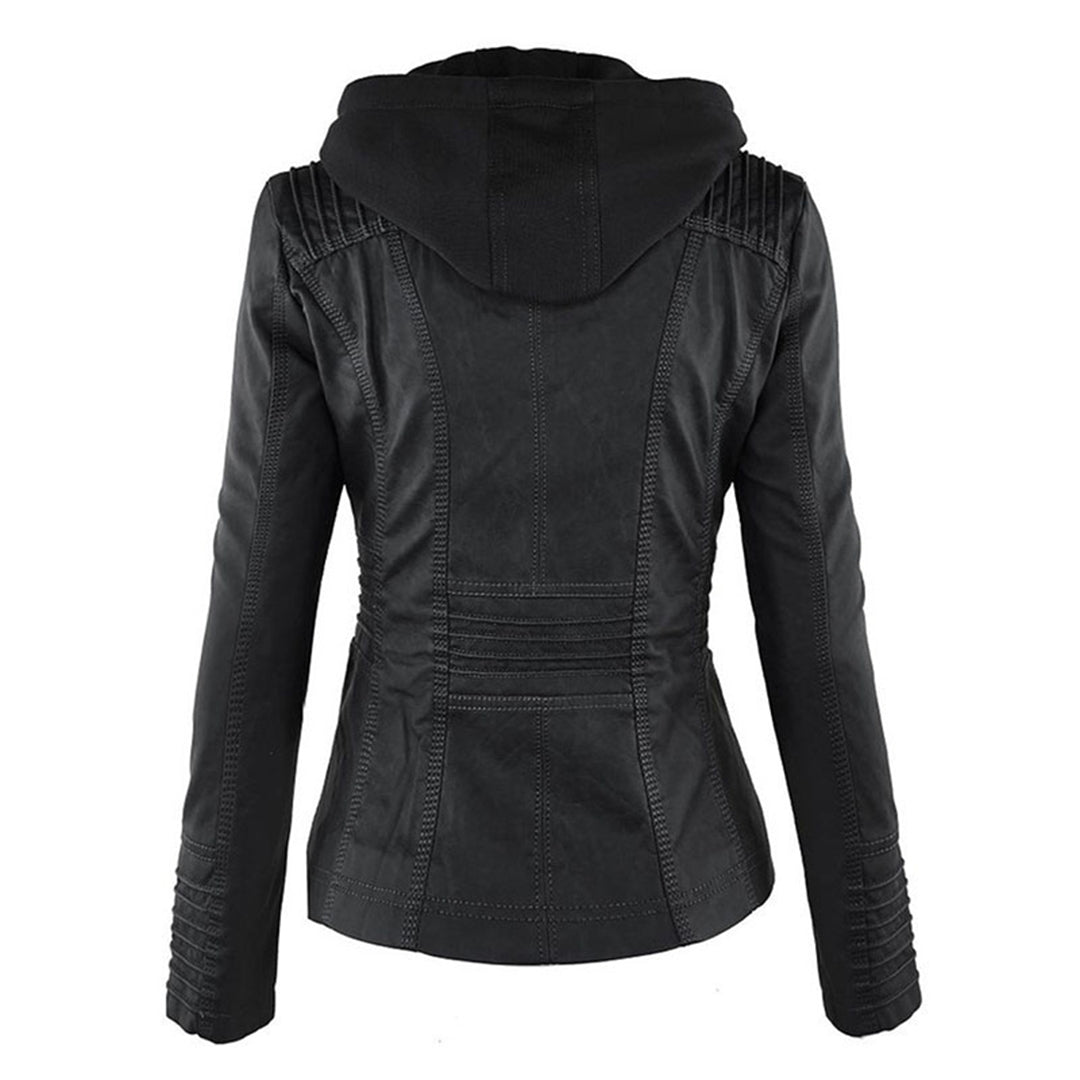 Damen Lederjacke mit Kapuze – Modisch, wetterfest & vielseitig für Alltag und Freizeit
