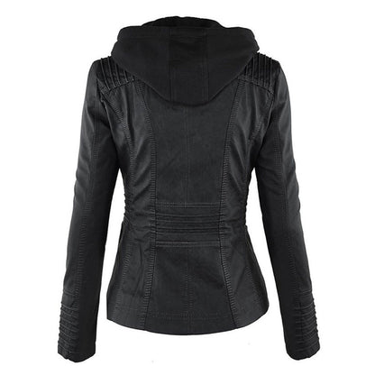 Damen Lederjacke mit Kapuze – Modisch, wetterfest & vielseitig für Alltag und Freizeit