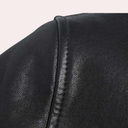 Herren Lederjacke MIKEL – Klassische Bikerjacke für Freizeit und Alltag