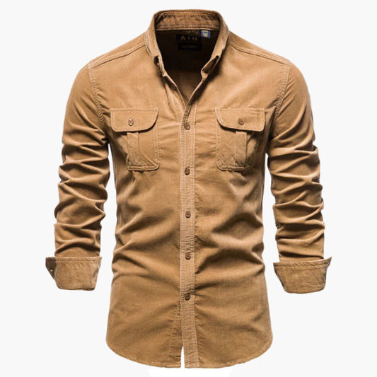 Herren Cordhemd Slim Fit – Stilvolles Freizeithemd für Alltag und Büro