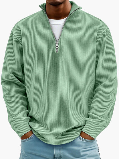 Herren Halbzip Pullover – Moderner Strick, Bequemer Style für Alltag & Freizeit
