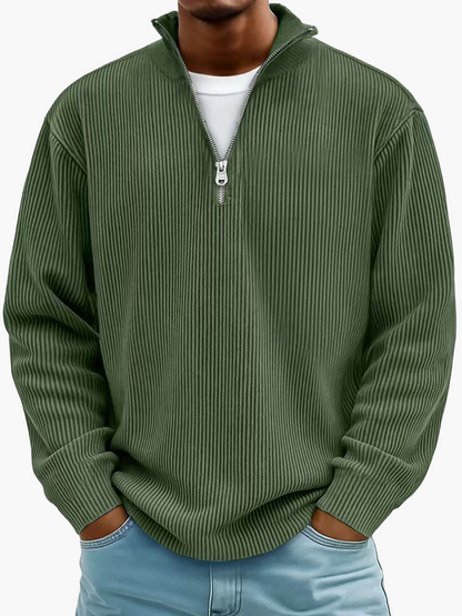 Herren Halbzip Pullover – Moderner Strick, Bequemer Style für Alltag & Freizeit
