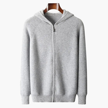Herren Strick Kapuzenjacke – Bequemer Casual Cardigan für Alltag und Freizeit