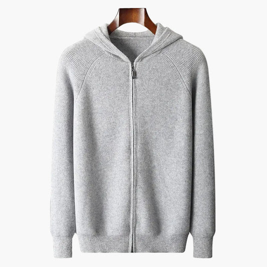 Herren Strick Kapuzenjacke – Bequemer Casual Cardigan für Alltag und Freizeit