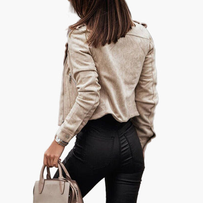 Damen Bikerjacke im modernen Stil – Perfekt für Alltag und Freizeit