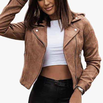 Damen Bikerjacke im modernen Stil – Perfekt für Alltag und Freizeit