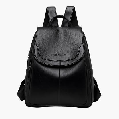 Damen Anti-Diebstahl Leder Rucksack – Eleganter City- und Alltagsrucksack für stilbewusste Frauen