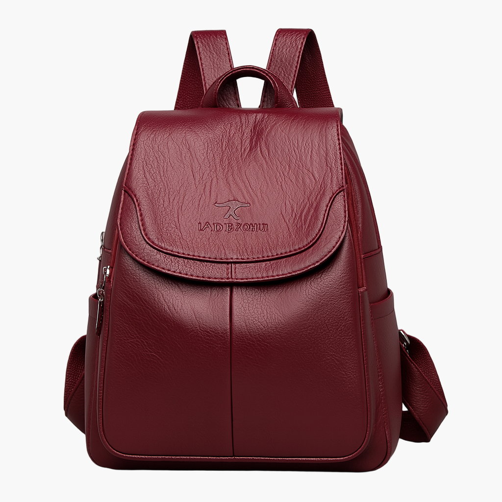 Damen Anti-Diebstahl Leder Rucksack – Eleganter City- und Alltagsrucksack für stilbewusste Frauen