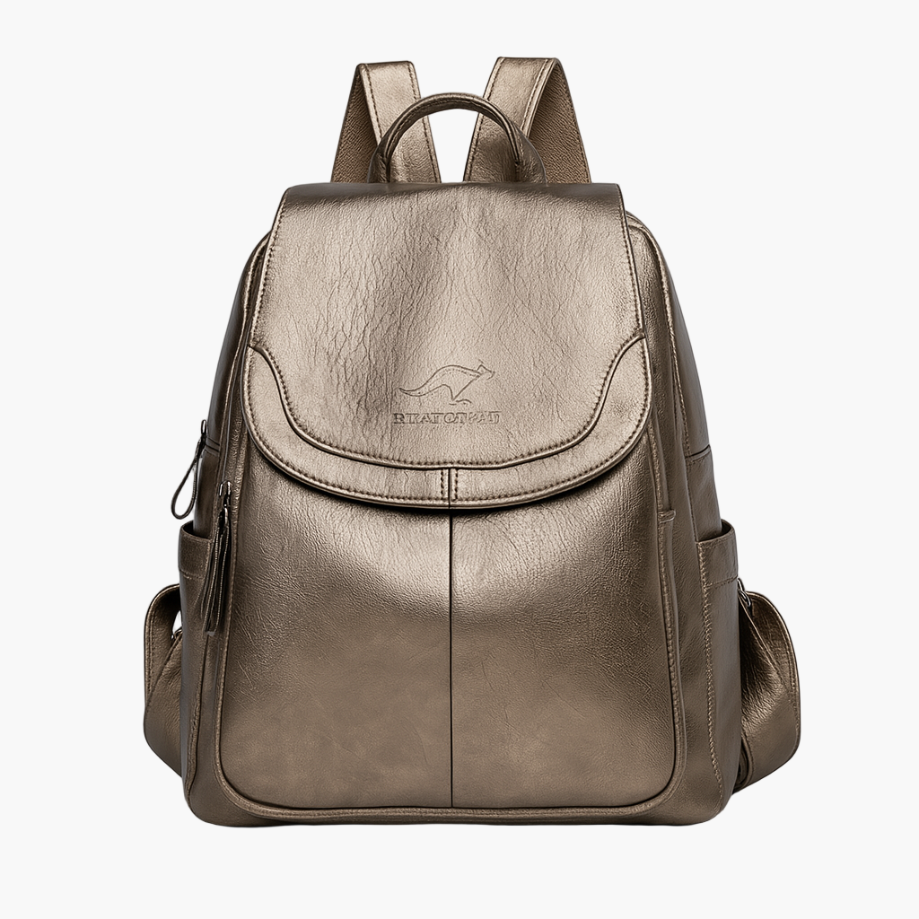 Damen Anti-Diebstahl Leder Rucksack – Eleganter City- und Alltagsrucksack für stilbewusste Frauen