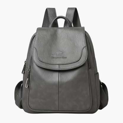 Damen Anti-Diebstahl Leder Rucksack – Eleganter City- und Alltagsrucksack für stilbewusste Frauen