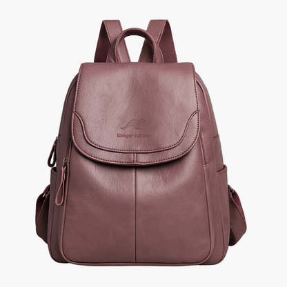 Damen Anti-Diebstahl Leder Rucksack – Eleganter City- und Alltagsrucksack für stilbewusste Frauen