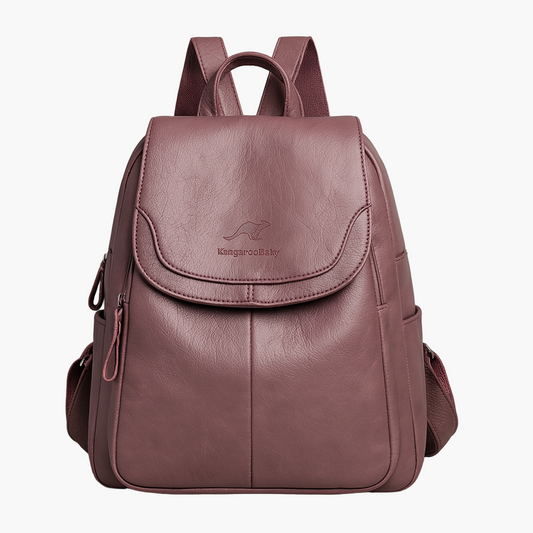 Damen Anti-Diebstahl Leder Rucksack – Eleganter City- und Alltagsrucksack für stilbewusste Frauen
