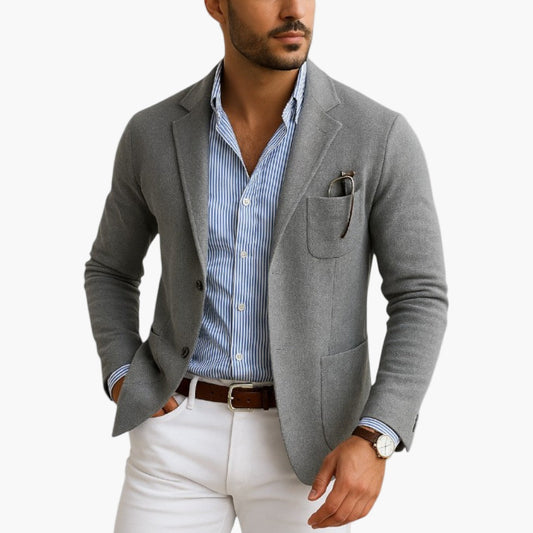 Herren Business Casual Sakko mit Reverskragen – Moderner Blazer für Büro & Freizeit