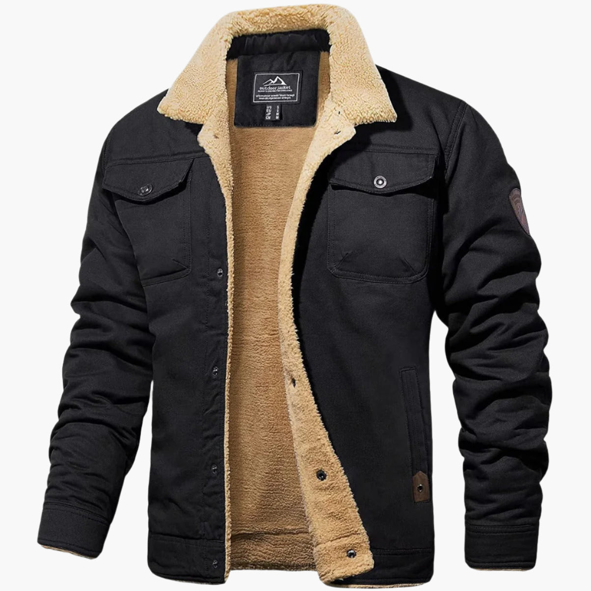 Herren Winter Bomberjacke Vintage Stil Warm Gefüttert – Ideal für Alltag und Outdoor