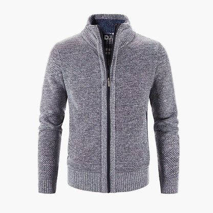 Herren Strickjacke mit Reißverschluss – Modernes Urban-Design für Freizeit & Büro