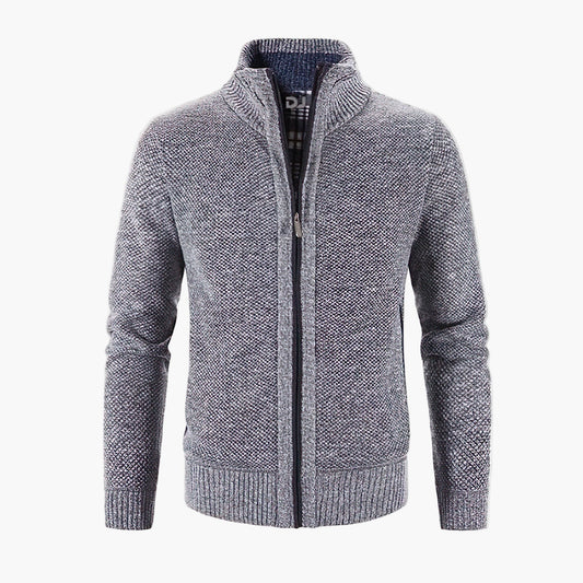 Herren Strickjacke mit Reißverschluss – Modernes Urban-Design für Freizeit & Büro