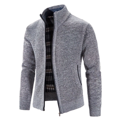 Herren Strickjacke mit Reißverschluss – Modernes Urban-Design für Freizeit & Büro