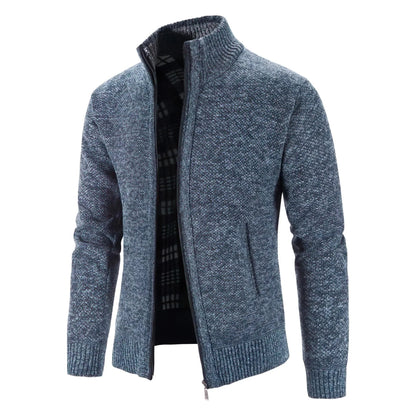 Herren Strickjacke mit Reißverschluss – Modernes Urban-Design für Freizeit & Büro