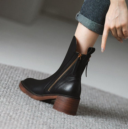 Damen Stiefelette mit Absatz – Eleganter Komfortschuh für Alltag & Büro