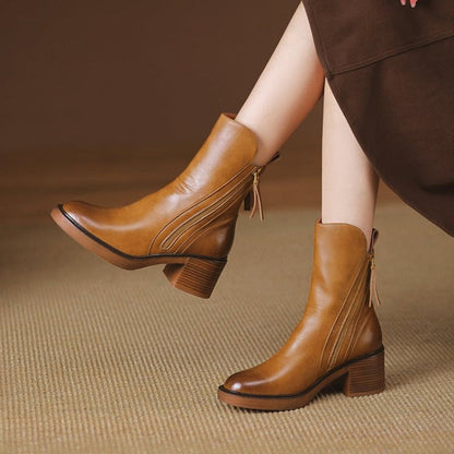 Damen Stiefelette mit Absatz – Eleganter Komfortschuh für Alltag & Büro