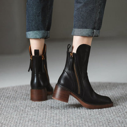 Damen Stiefelette mit Absatz – Eleganter Komfortschuh für Alltag & Büro