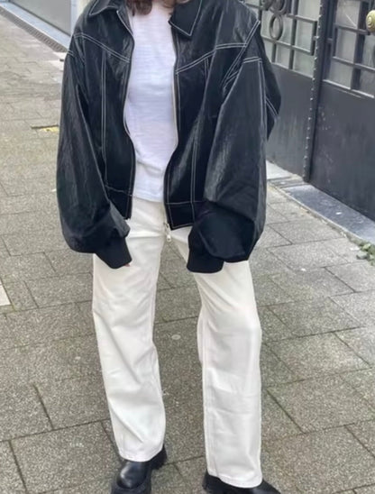 Damen Oversized Bomberjacke – Trendige Streetwear für Alltag und Freizeit