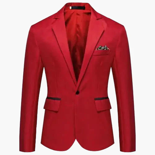 Herren Blazer Modern Einreiher Slim Fit für Business & festliche Anlässe