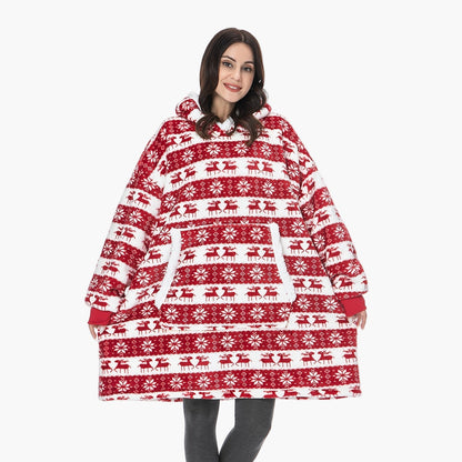 Unisex Kuschelige Übergröße Hoodie-Decke für gemütliche Abende & Lounge-Momente