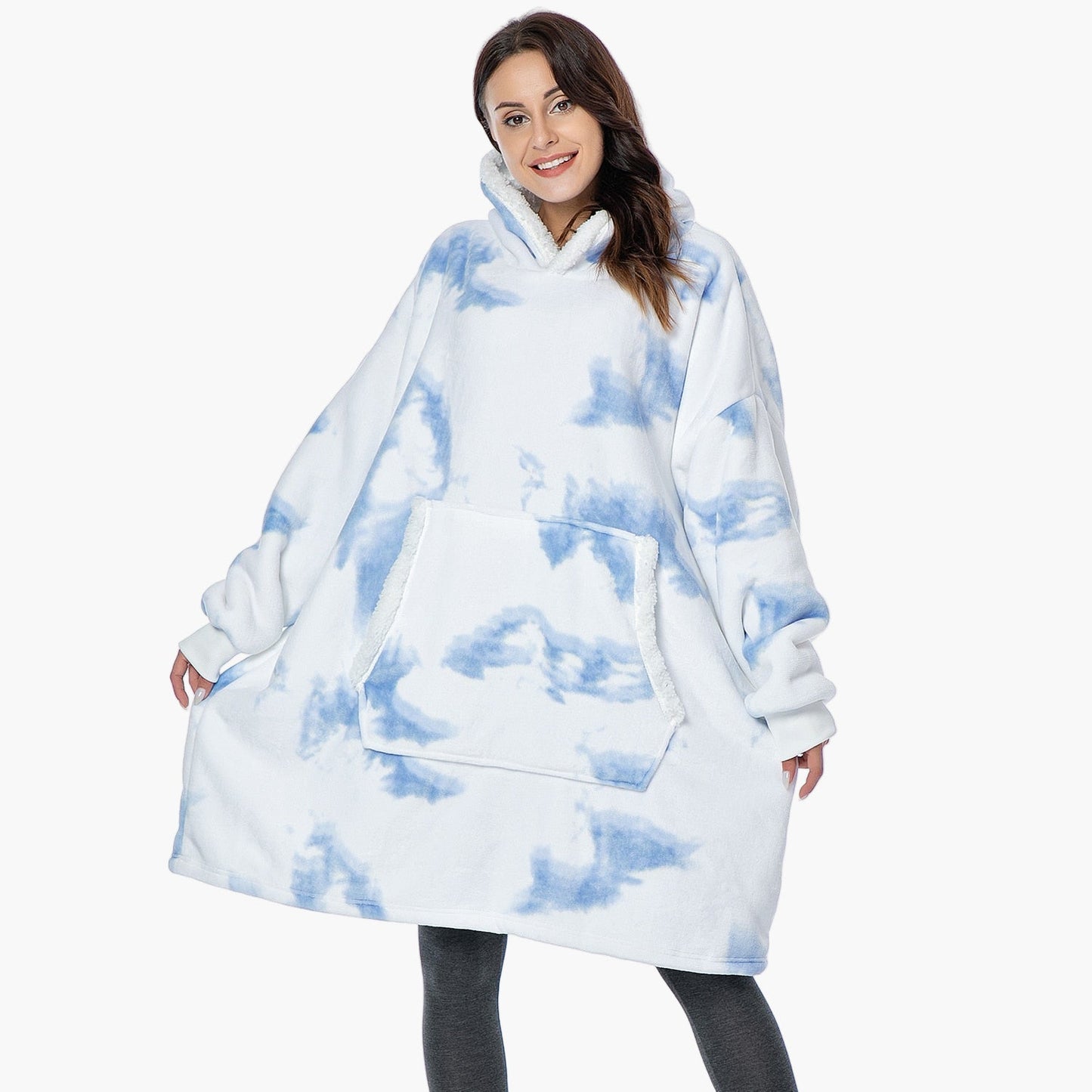 Unisex Kuschelige Übergröße Hoodie-Decke für gemütliche Abende & Lounge-Momente