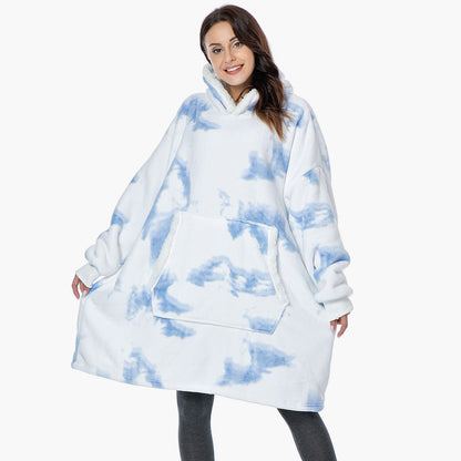 Unisex Kuschelige Übergröße Hoodie-Decke für gemütliche Abende & Lounge-Momente