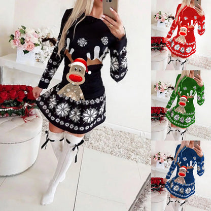 Sanne -  Hässlicher Weihnachtspulli - Casual jumper med rensdyrprint