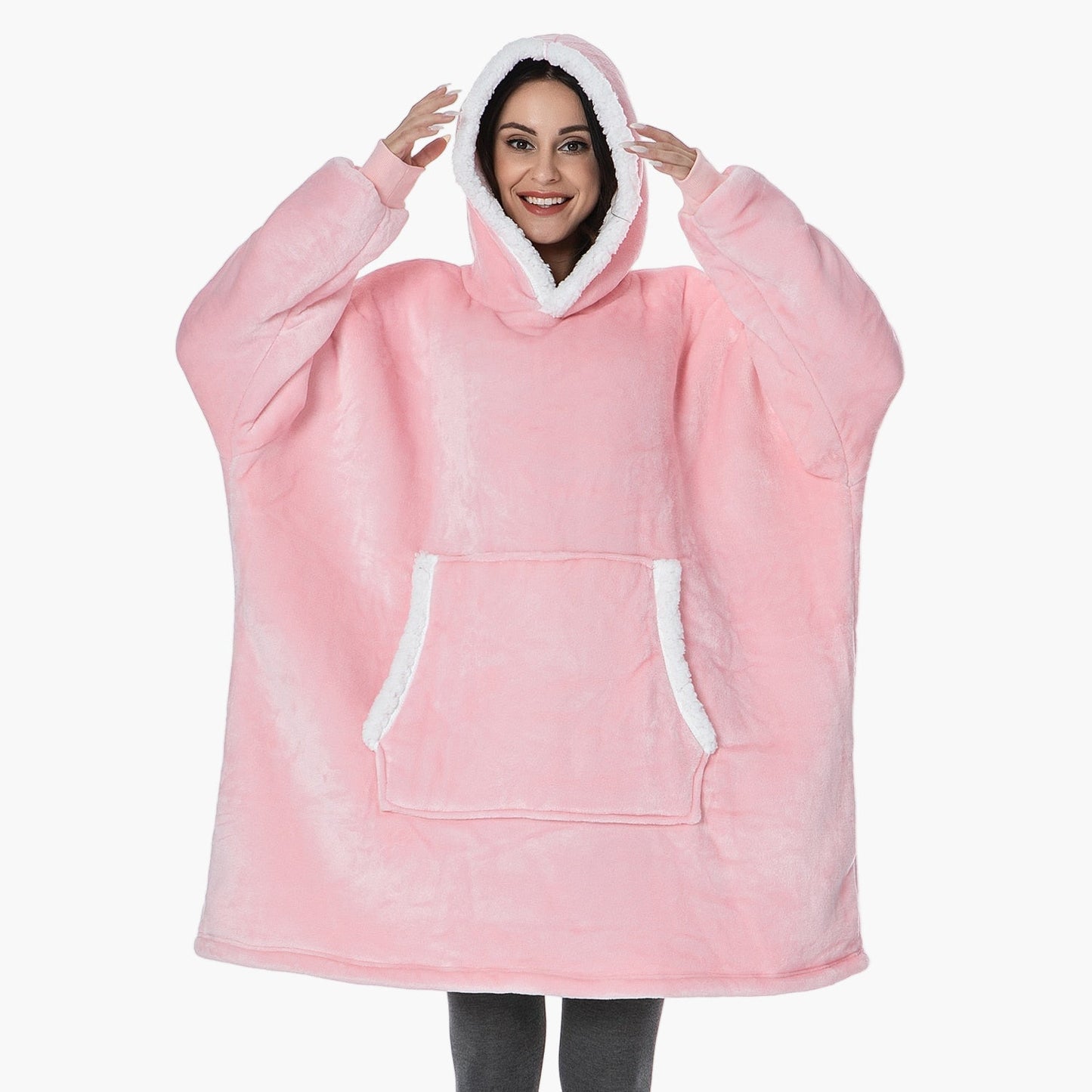 Unisex Kuschelige Übergröße Hoodie-Decke für gemütliche Abende & Lounge-Momente