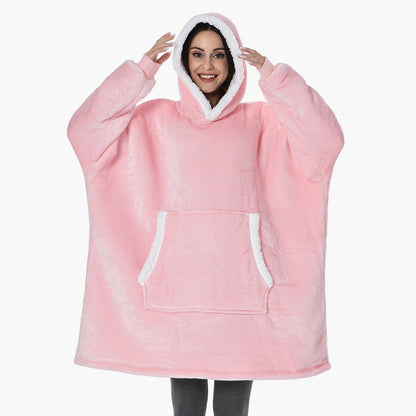 Unisex Kuschelige Übergröße Hoodie-Decke für gemütliche Abende & Lounge-Momente