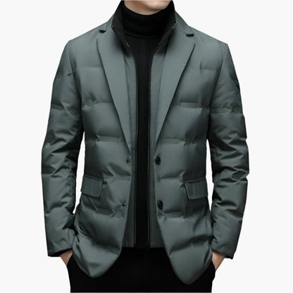 Herren Stepp-Blazer Winterjacke – Eleganter Business-Look und Wärme für jeden Anlass